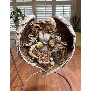 Guardian Angel Christmas Holy Family Ornament Wall Decor Nativity 3D